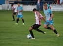 Jack Gibson was on target against Bamber Bridge. Photo: Oliver Atkin