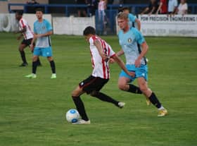 Jack Gibson was on target against Bamber Bridge. Photo: Oliver Atkin