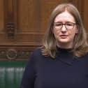 Dr Caroline Johnson, MP for Sleaford and North Hykeham, during a Parliamentary debate on large-scale solar farms. Credit: Parliament TV