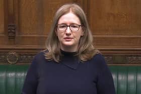 Dr Caroline Johnson, MP for Sleaford and North Hykeham, during a Parliamentary debate on large-scale solar farms. Credit: Parliament TV