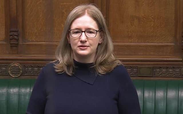 Dr Caroline Johnson, MP for Sleaford and North Hykeham, during a Parliamentary debate on large-scale solar farms. Credit: Parliament TV