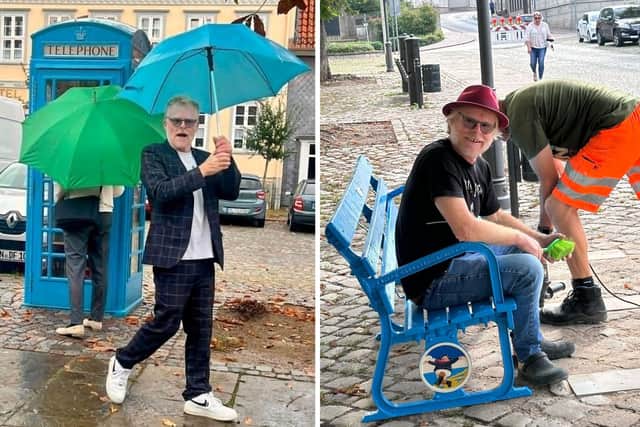 Local artist and photographer John Byford pictured on his last visit to Bad Gandersheim.