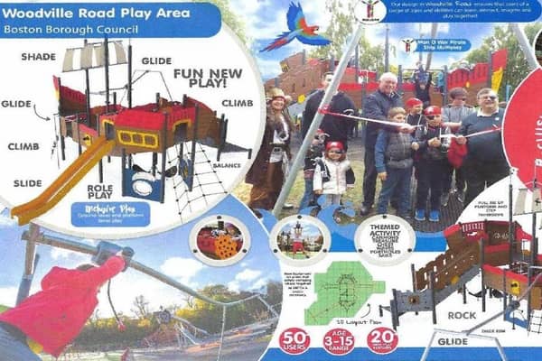 Plans for Woodville Road Play Area.