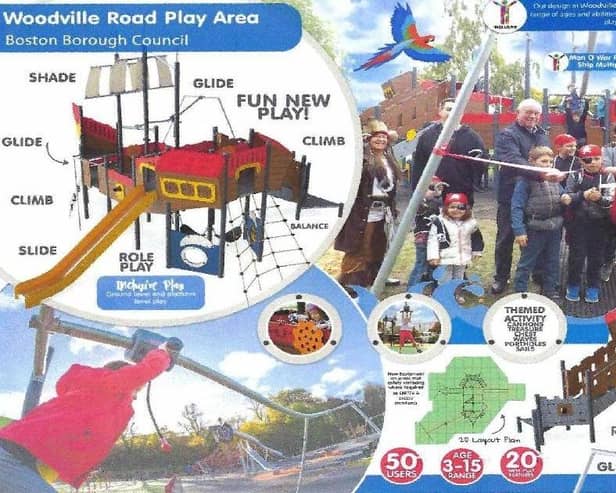 Plans for Woodville Road Play Area.