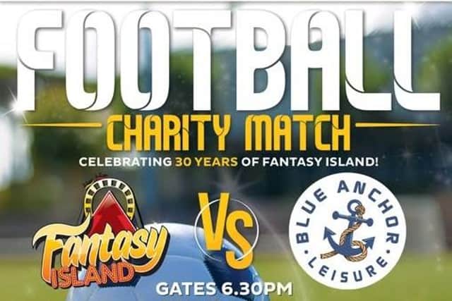 Fantasy Island is celebrating 30 years of thrills, memories, and family fun with a special charity football match at Skegness Town Stadium.
