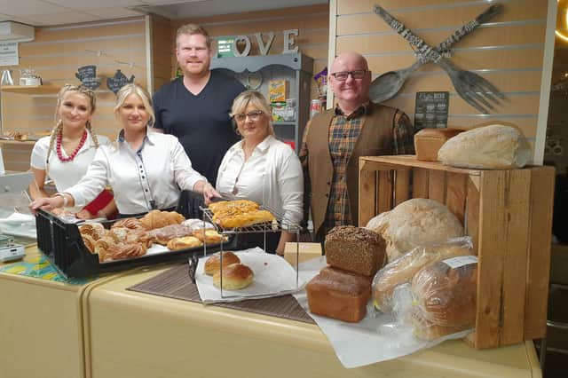 From left - Nicola Sowa, Ola Hoggett, Michal Sobozak, of Olawa Bakery, Beata and Zygryf Sowa.