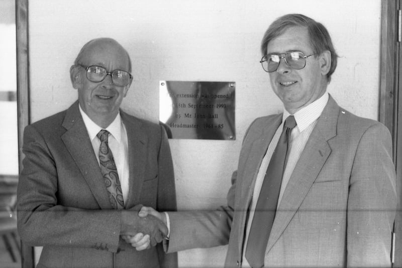 The plaque commemorating the official opening in September 1993.