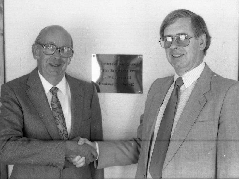 The plaque commemorating the official opening in September 1993.
