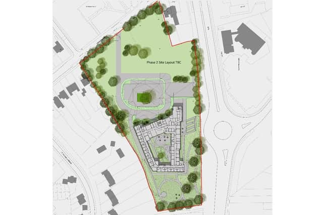 The layout plan for the proposed LPFT mental health hub in Boston.