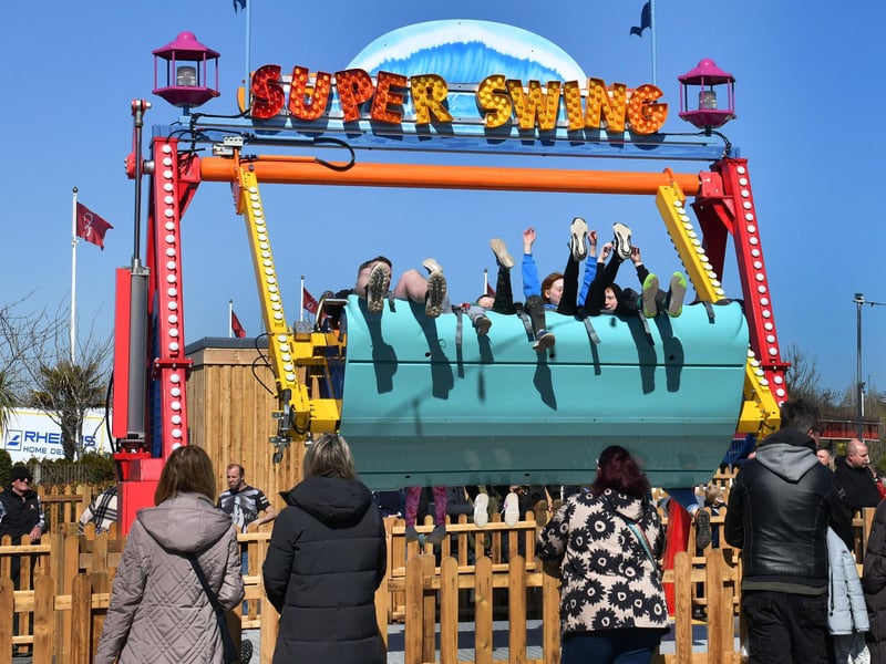 A new ride in the fairground at Butlin's in Skegness.