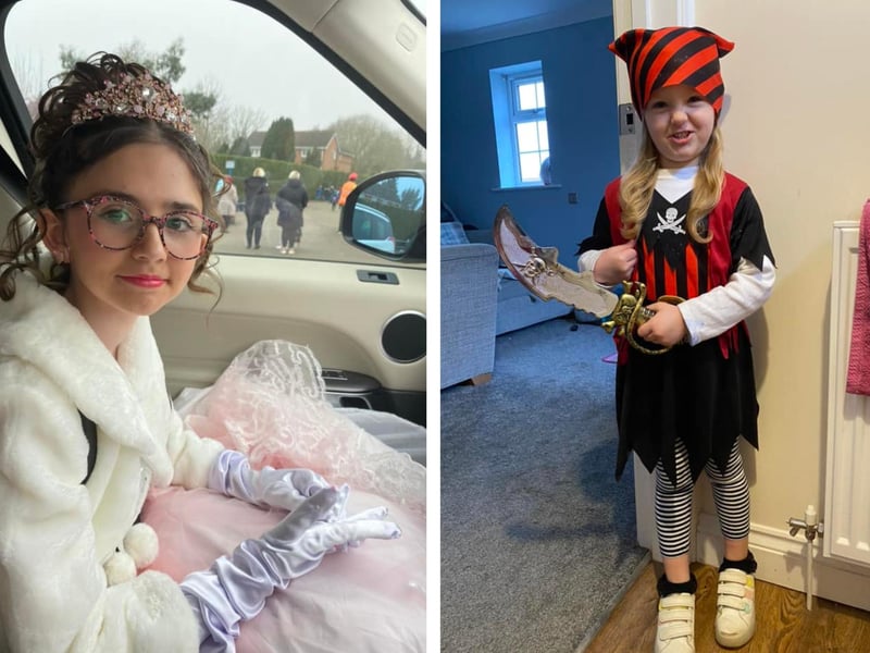 A Bridgerton princess; and three-year-old Ellie, taking inspiration from another page in history.