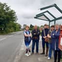 Villagers in Orby are campaigning for a bypass after their bus stop was the latest victim of heavy coastal traffic.