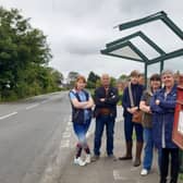 Villagers in Orby are campaigning for a bypass after their bus stop was the latest victim of heavy coastal traffic.
