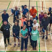 Louth Pickleball Players at the Meridian Leisure Centre. Photos: Chris Frear