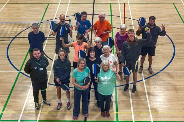 Louth Pickleball Players at the Meridian Leisure Centre. Photos: Chris Frear