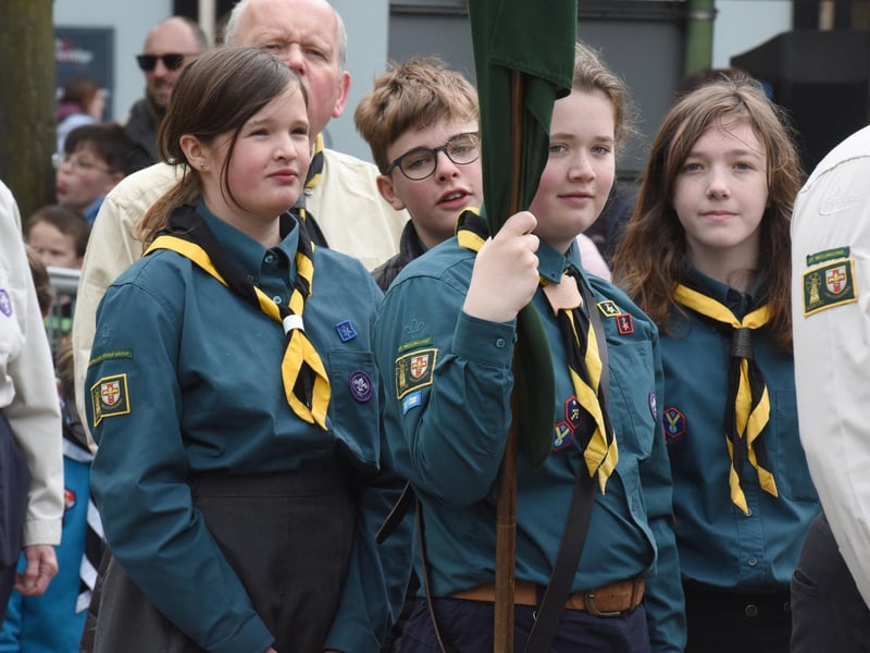 St George's Day parade in Sleaford.