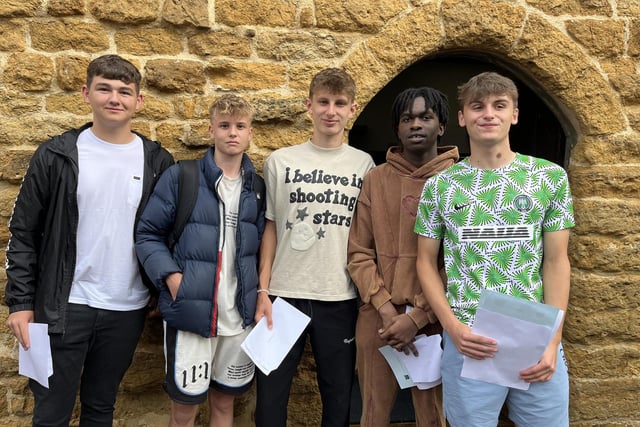 From left: David Maw, Joseph Reece, Lucas Dawson, Toby Ekpeh and Jack Smith. Image: Caistor Grammar School