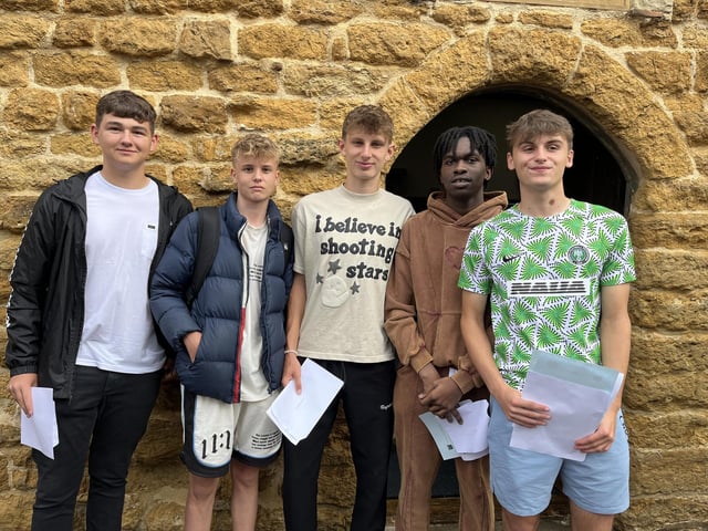 From left: David Maw, Joseph Reece, Lucas Dawson, Toby Ekpeh and Jack Smith. Image: Caistor Grammar School