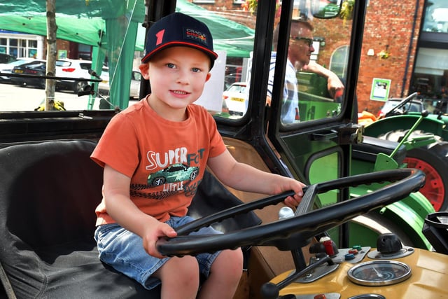 Children love seeing the tractors