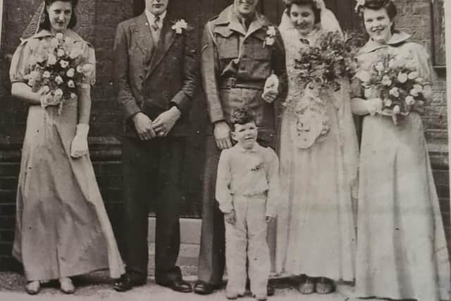 Arthur and Olive Woodhouse on their wedding day in 1946.