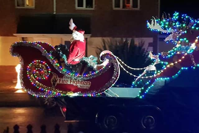 Lincolnshire Fire and Rescue’s stations have been out in all weather, holding Santa sleigh rides, over the Christmas period