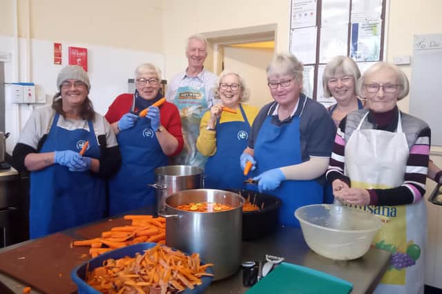 Volunteers at Centenary Methodist Church who prepare the free two-course meals for the local community.