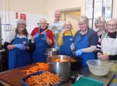 Volunteers at Centenary Methodist Church who prepare the free two-course meals for the local community.