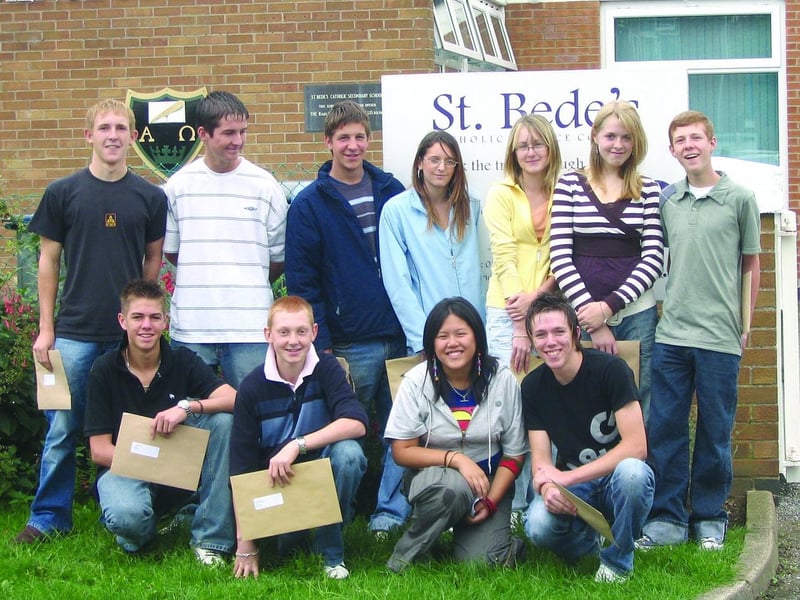 St Bede's Catholic Science College on GCSE results day.