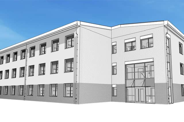 A graphic impression of one of the new blocks.
