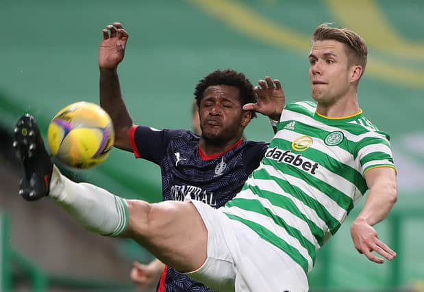 Akeel Francis, pictured playing for Falkirk, has returned to showcase his game at Sleaford Town.