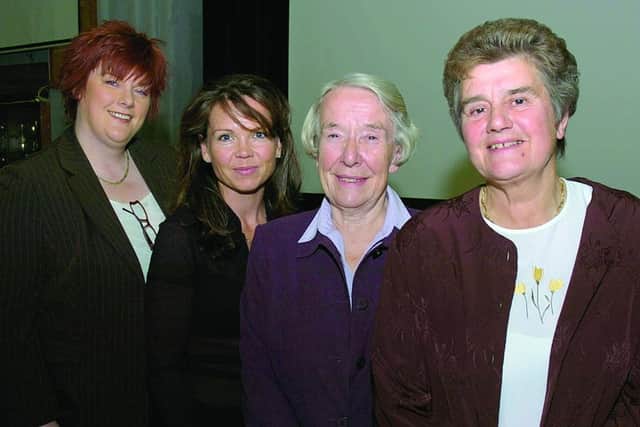 At the Boston High School Old Girls annual reunion in 2008, with (from left) then headteacher Helen McEvoy, guest speaker Lucy Ballard, and chairman of the Old girls’ Beryl Clay.