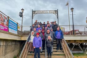 Skegness Pier and Fantasy Island volunteers were joined by Coastal Access for All.