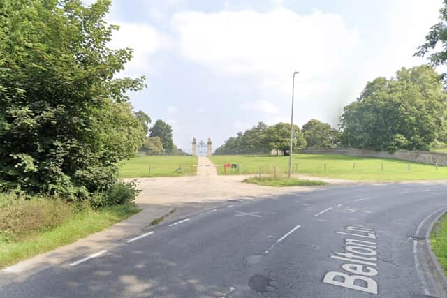A view of the Lion gates from Belton Lane. Photo: Google.