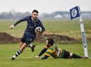 Try scorer Jose Araujo. Pic by Wayne Lagden.
