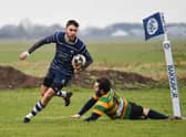 Try scorer Jose Araujo. Pic by Wayne Lagden.