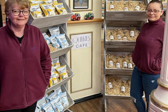 Quirkies manager Carol Emsley (left) with owner Carla Emsley.