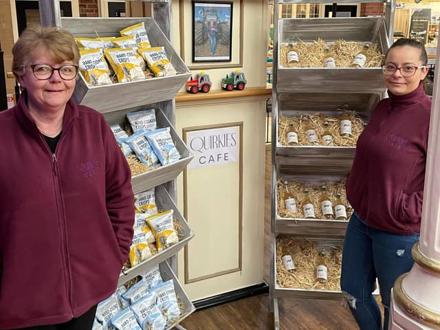 Quirkies manager Carol Emsley (left) with owner Carla Emsley.