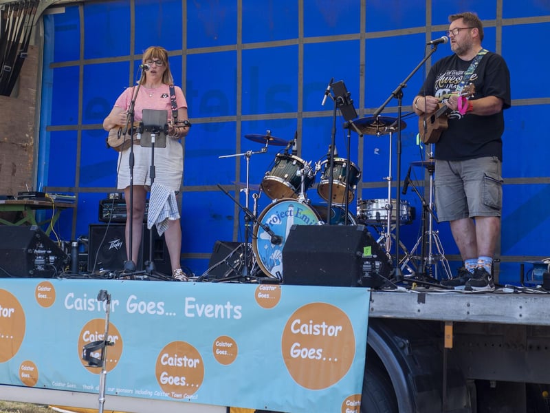 The Definitely Ukelele Band perform at the family fun day at Caistor. Photo: Holly Parkinson