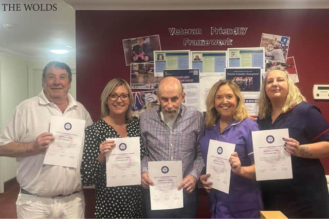 The Wolds Care Centre achieves veteran friendly status