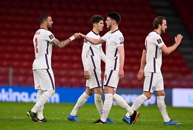 England eased past Albania in confident fashion. (Photo by Mattia Ozbot/Getty Images)