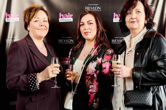 The team at re:new Hair and Beauty by Expressions salon in Woodhall Spa celebrate their success at The Hair Awards 2026.