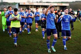 Boston Town Players Celebrate taking the three points away from home!