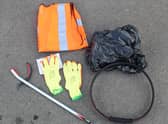 Litter picking equipment is available