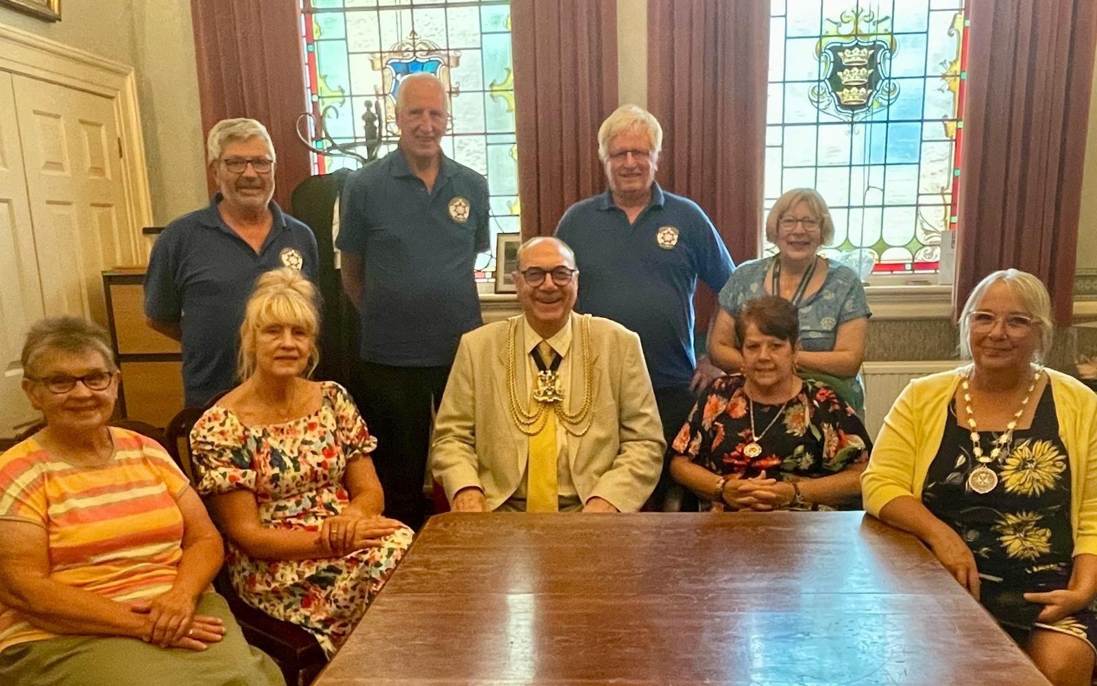Pictured from left are Jennifer Oglesbee, Cllr Suzanne Welberry, Boston Men’s Shed chairman John Mould, Boston Men’s Shed secretary Ian Johnsen, Boston Men’s Shed treasurer Steve Appleyard, The Worshipful the Mayor of Boston Cllr Barrie Pierpoint, Mayoress Pamela Love, Cllr Helen Staples and Deputy Mayor Cllr Patricia Marson.