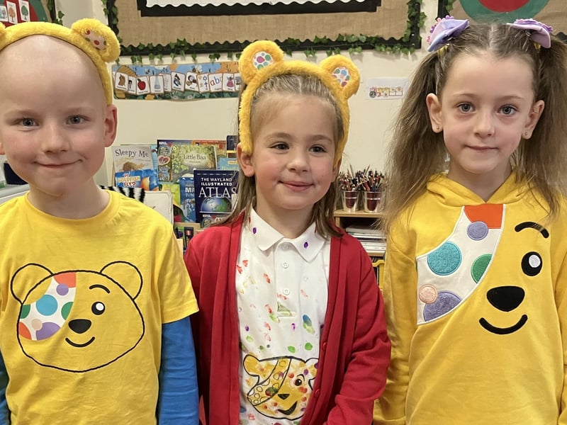 Boston's Staniland Academy also held a non uniform day in support of this year's Children in Need.