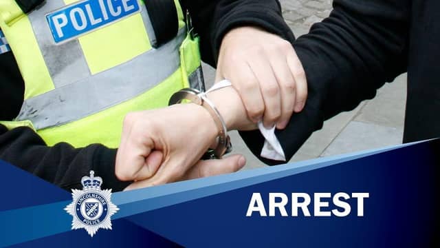 A man has been arrested after a woman suffered facial injuries following an incident involving a dog in Skegness.