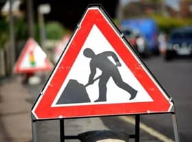Road works are underway in Boston's Horncastle Road