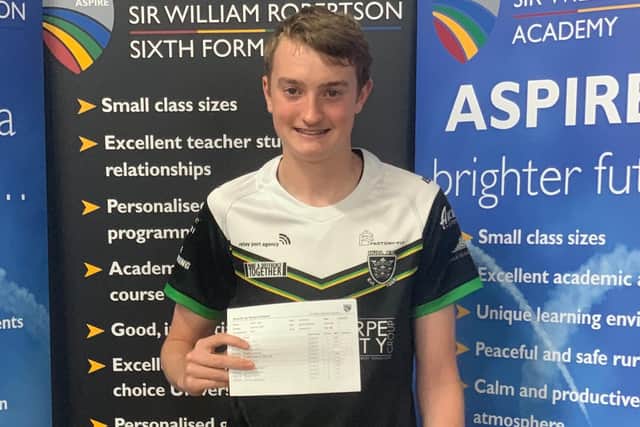 All smiles for Luke Smith from Navenby.