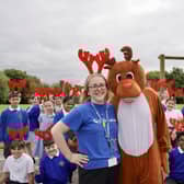A local school enjoying Rudy's Run!