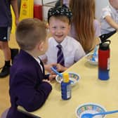 Children at Boston Pioneers Academy's breakfast club